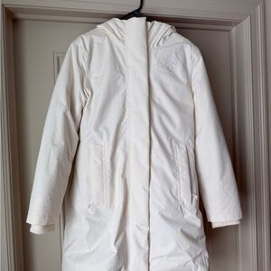 The North Face Cream Hooded Parka